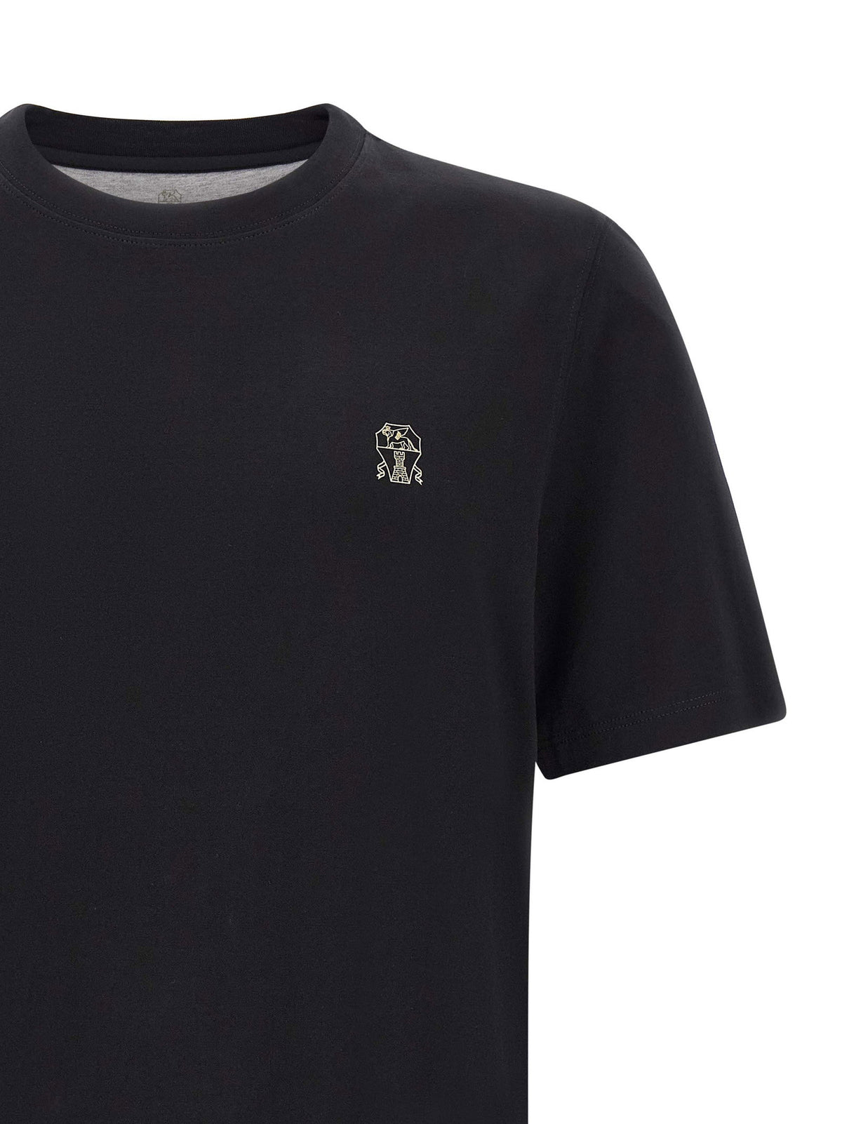 Brunello Cucinelli Logo Embroidery T-shirt