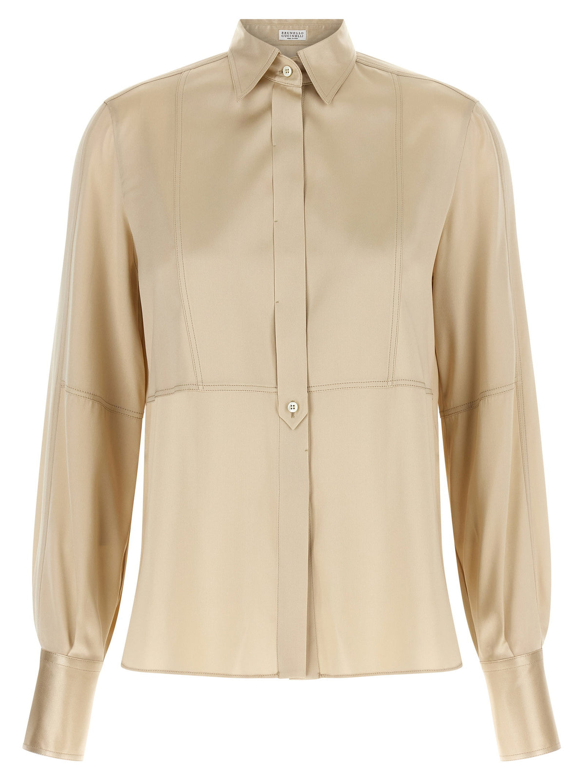 Brunello Cucinelli Satin Silk Shirt