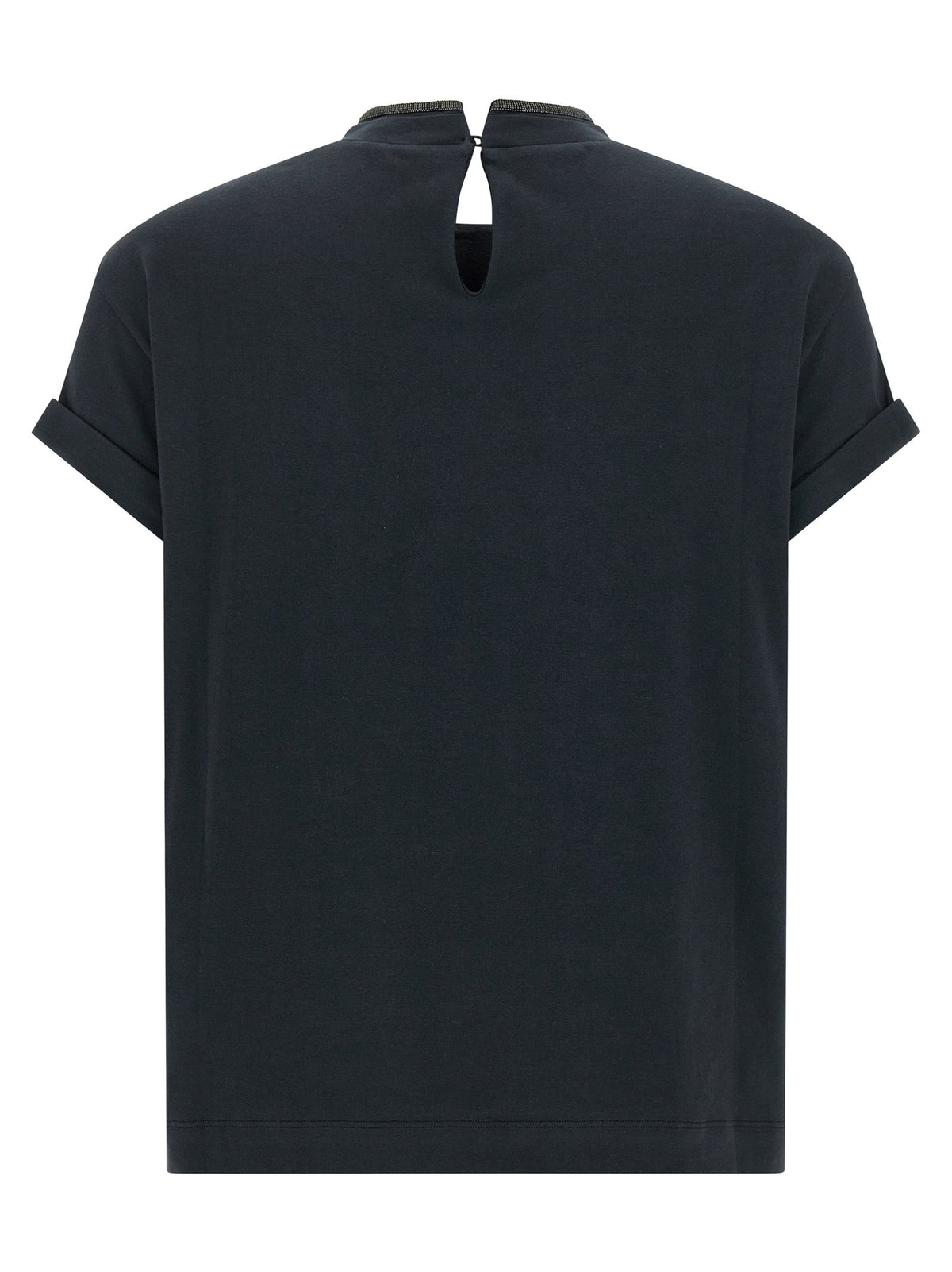 Brunello Cucinelli Shiny Collar T-shirt