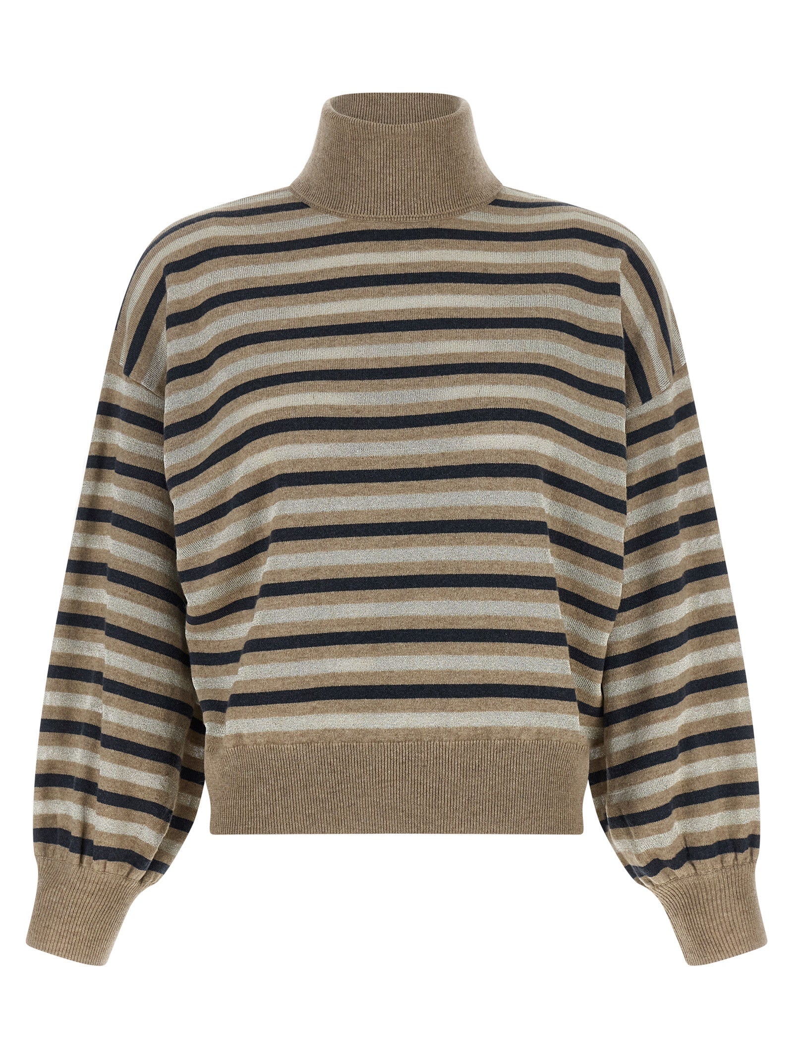 Brunello Cucinelli Sparkling Stripes Sweater