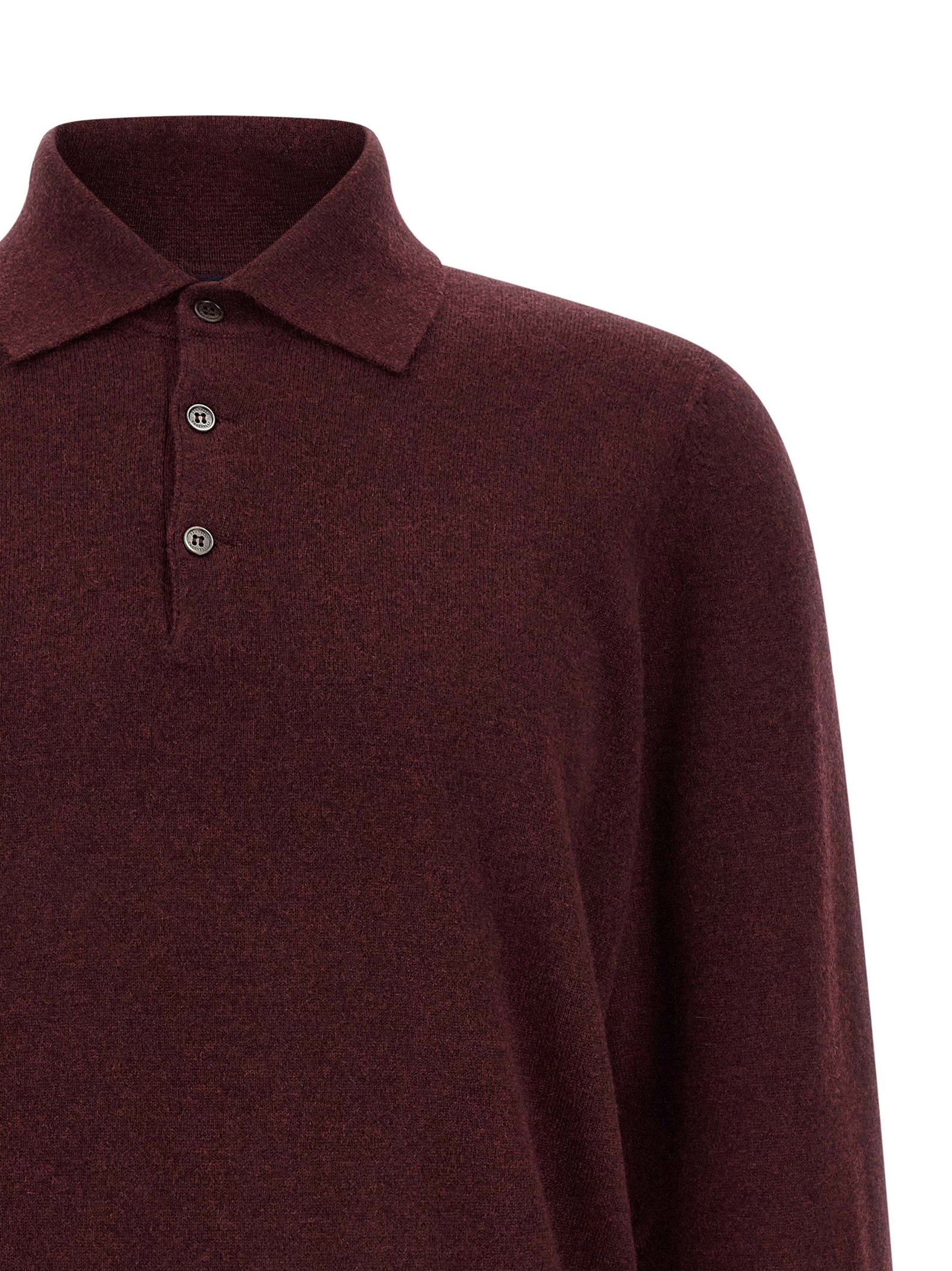 Brunello Cucinelli Cashmere Knit Polo Shirt