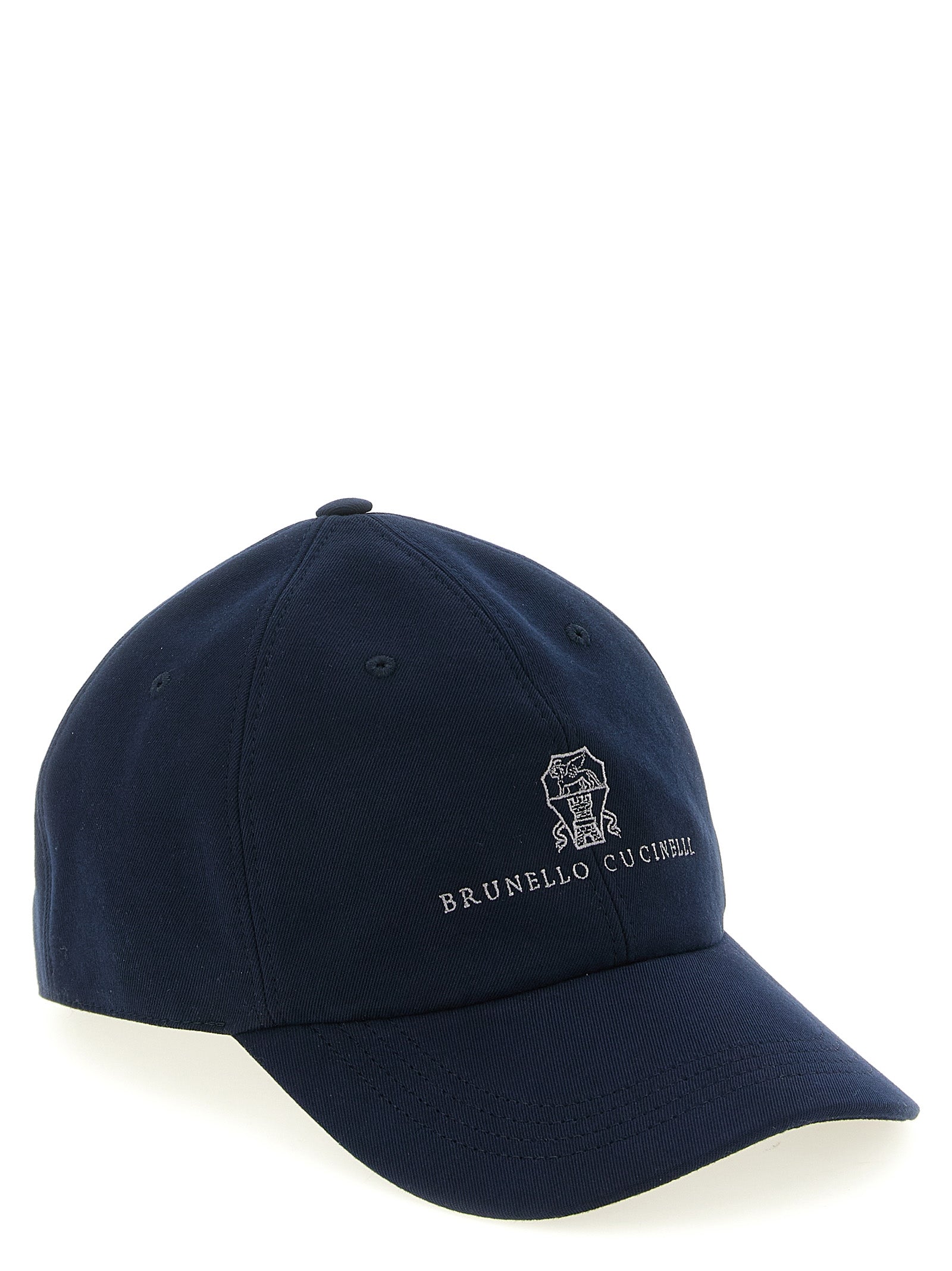 Brunello Cucinelli Logo Embroidery Baseball Cap