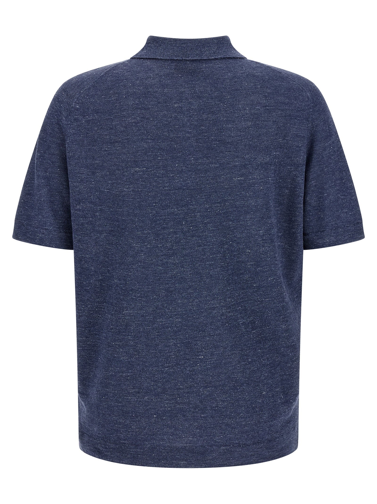 Brunello Cucinelli Linen Cotton Polo Shirt