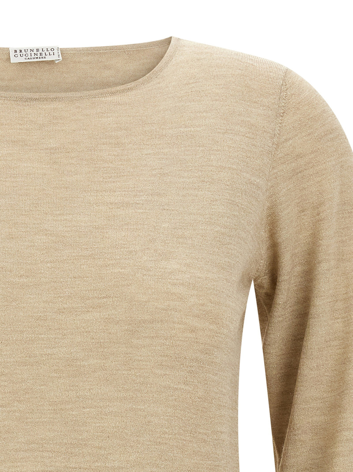 Brunello Cucinelli Scollo A Barchetta In Lurex Sweater