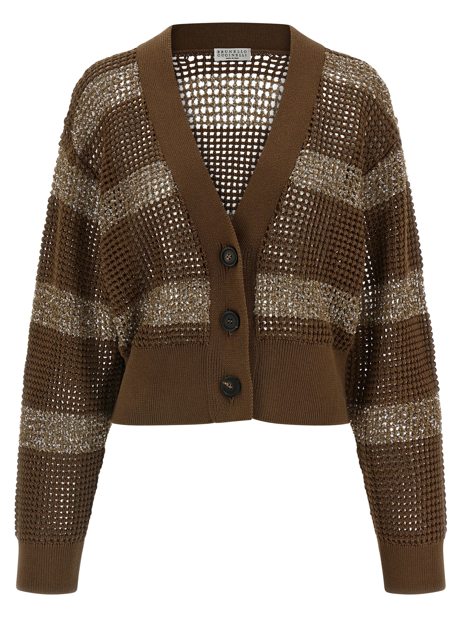 Brunello Cucinelli ‘dazzling Stripes’ Cardigan