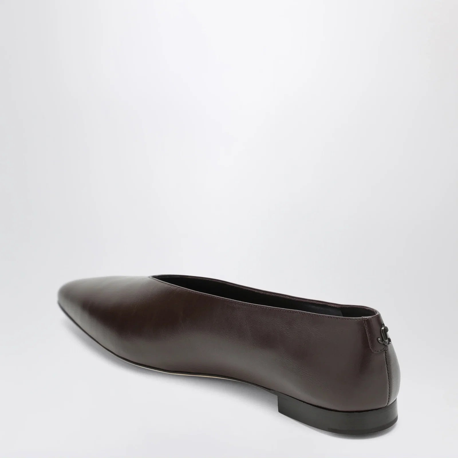 Jimmy Choo Chocolate Leather Margot Ballet Flats