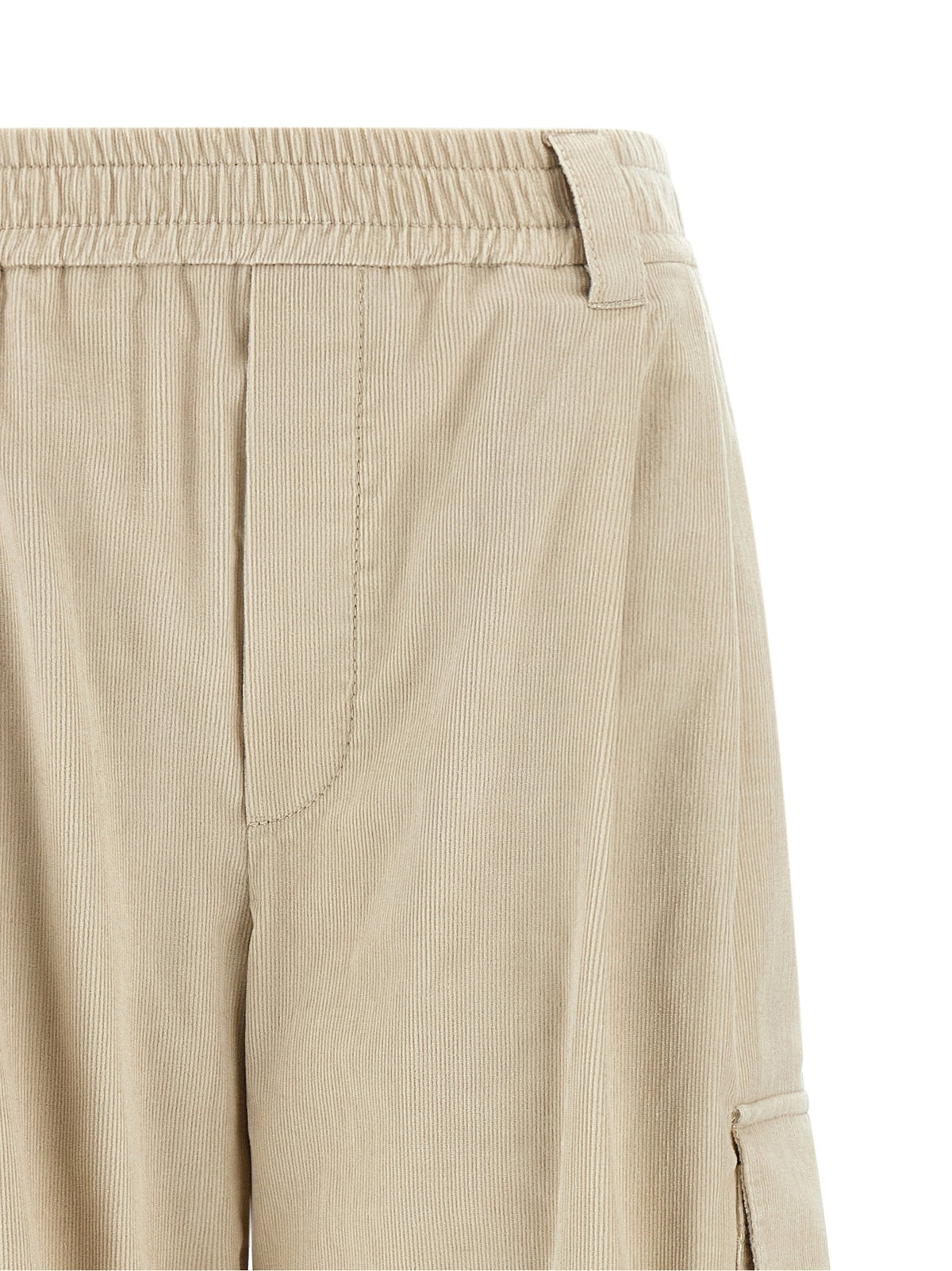 Brunello Cucinelli Beige Baggy Cargo Pants