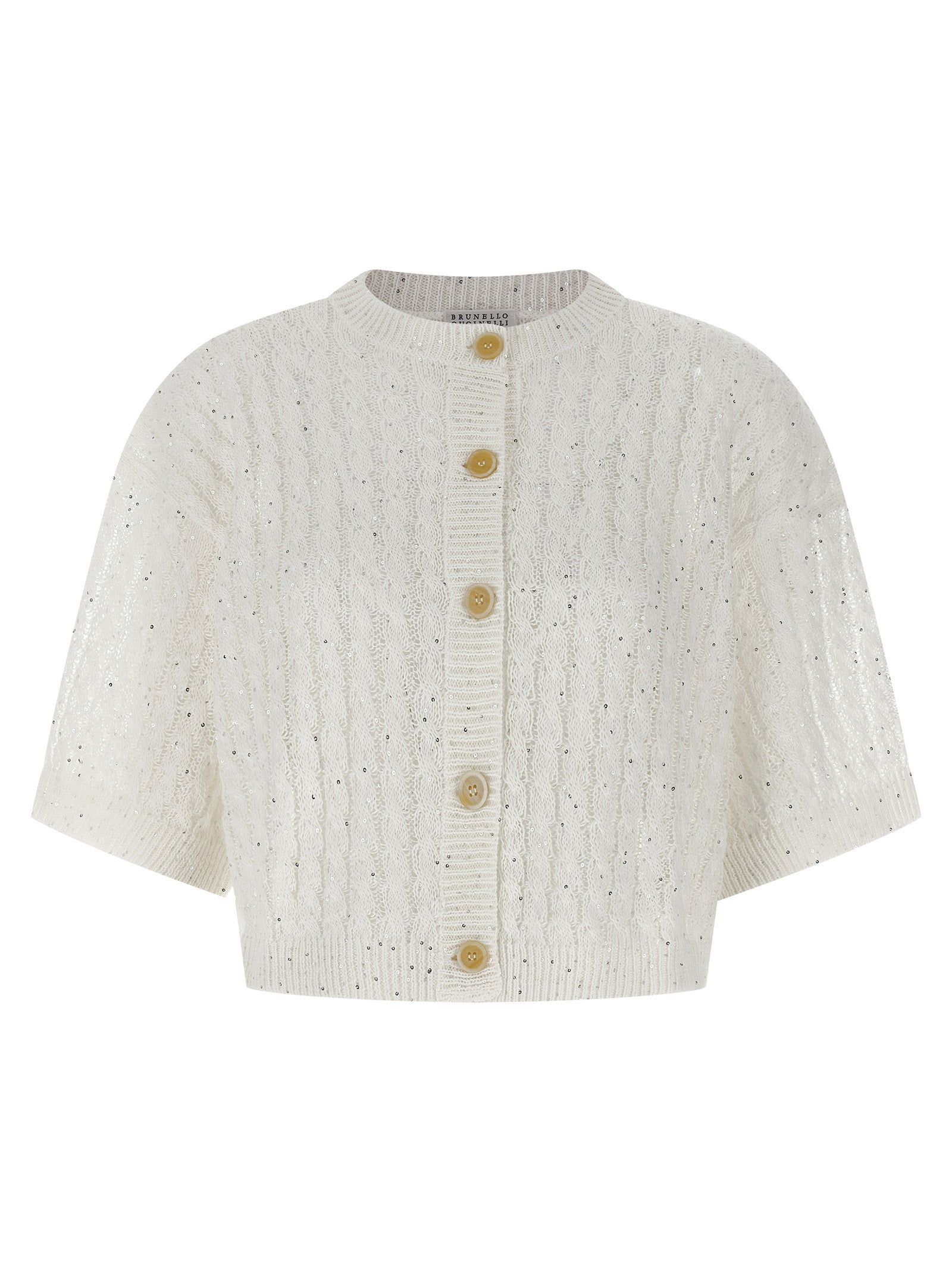 Brunello Cucinelli Dazzling Cable Cardigan
