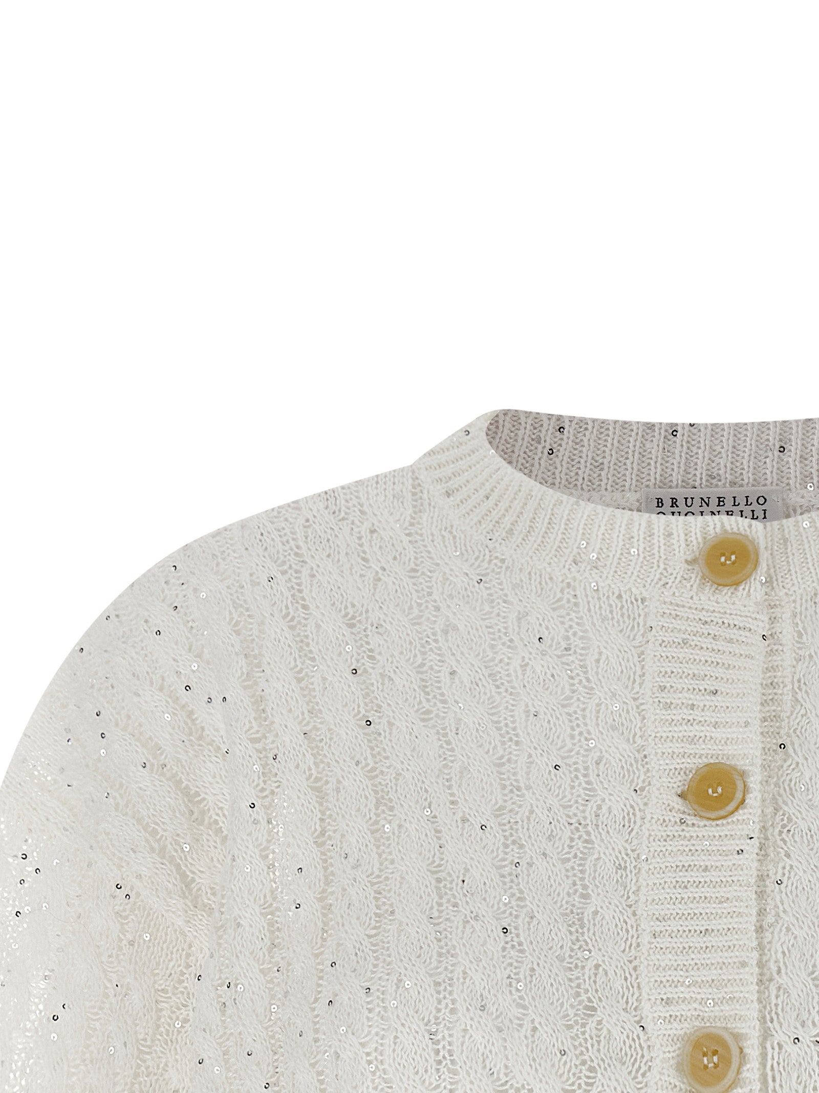 Brunello Cucinelli Dazzling Cable Cardigan