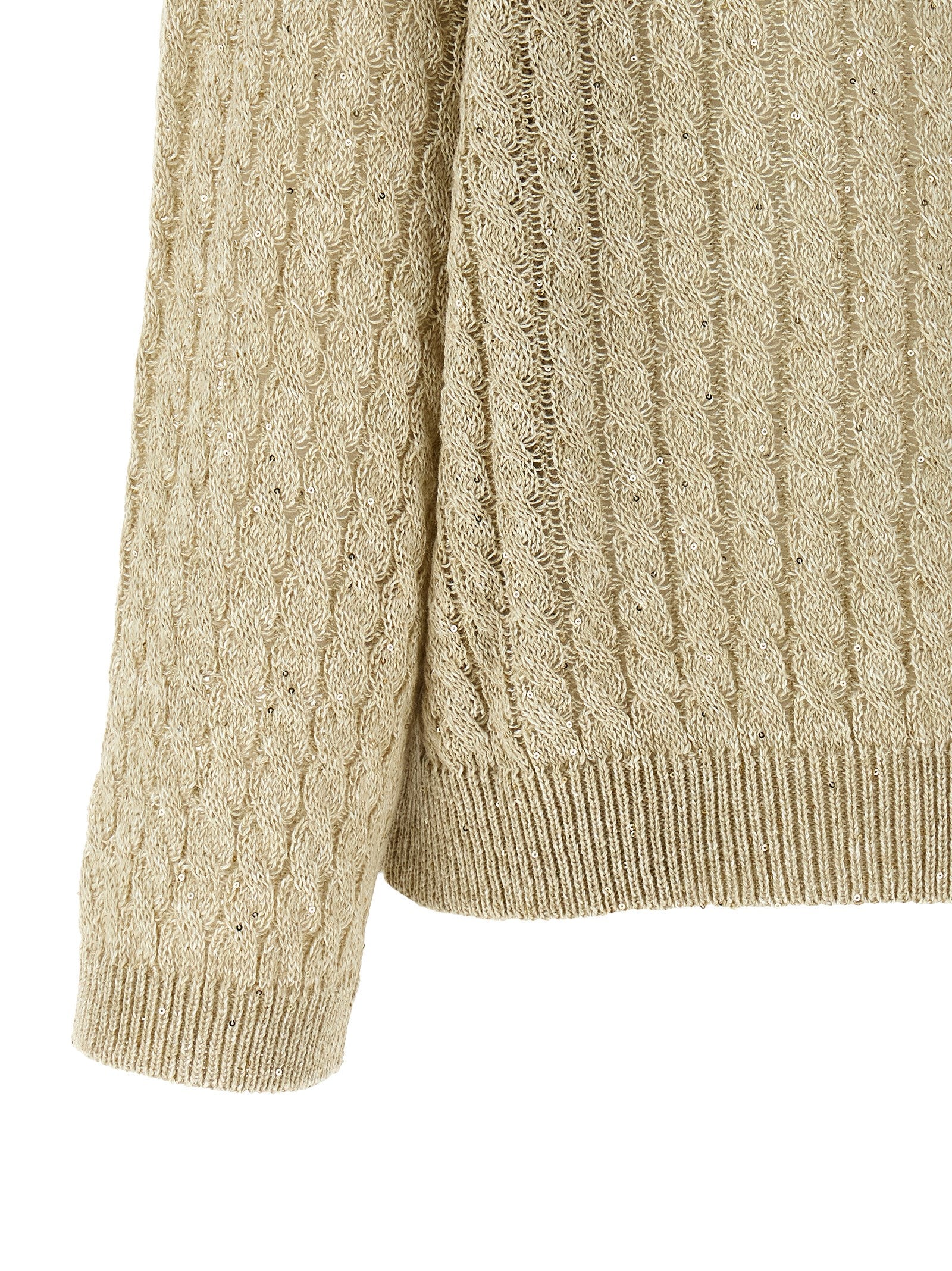 Brunello Cucinelli Dazzling Cable Sweater