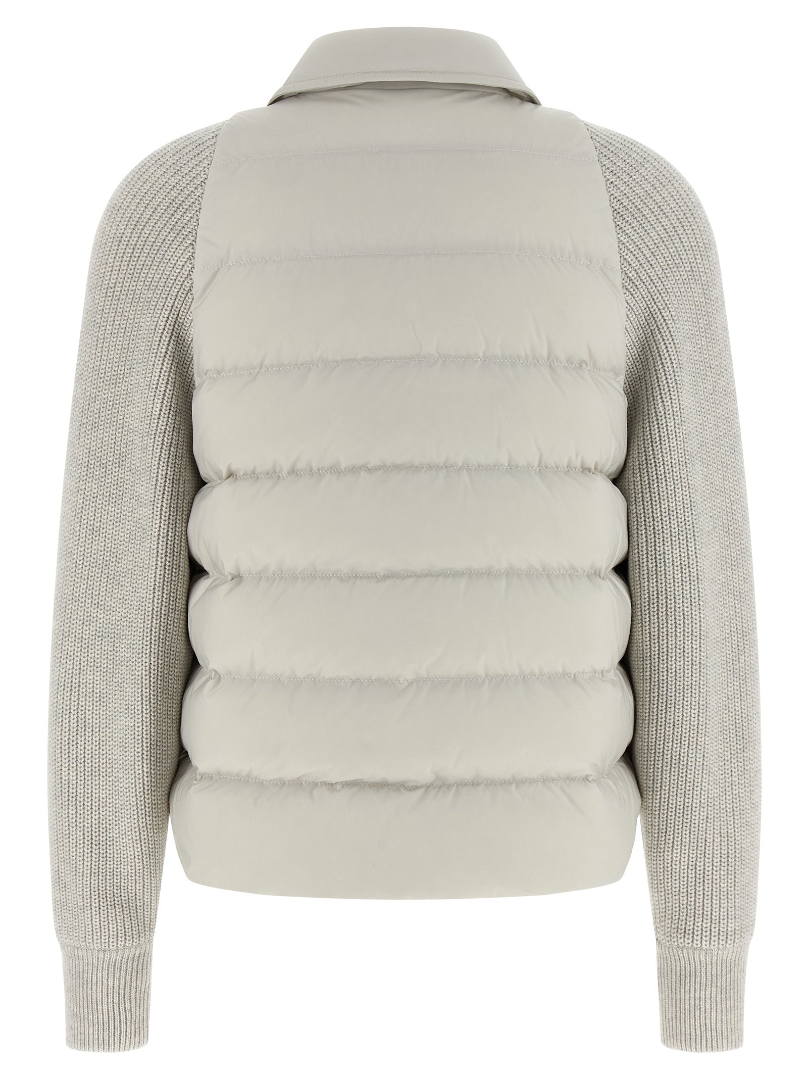 Brunello Cucinelli Shiny Flap Detail Down Jacket