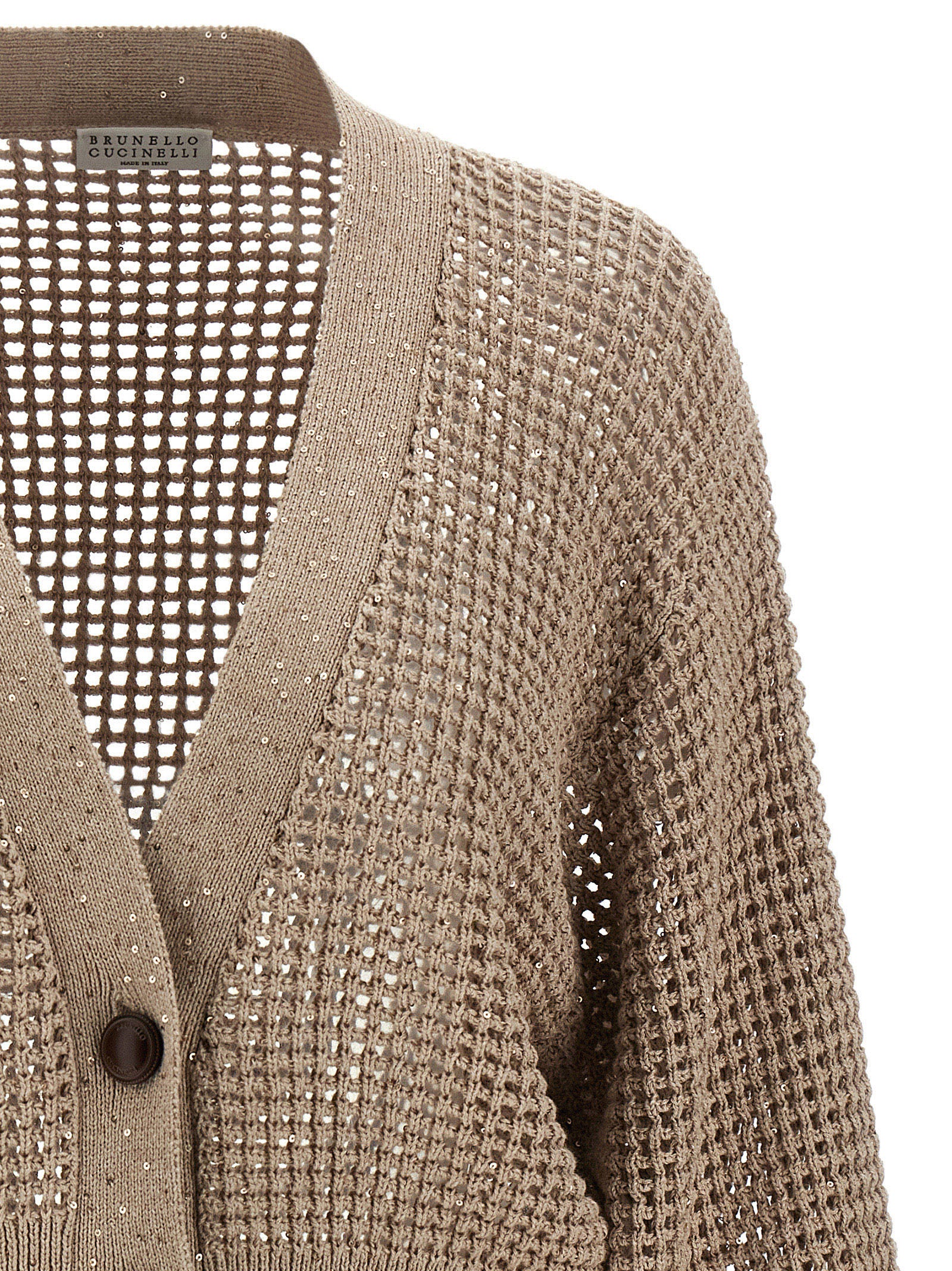 Brunello Cucinelli Cadrigan Sequin Mesh