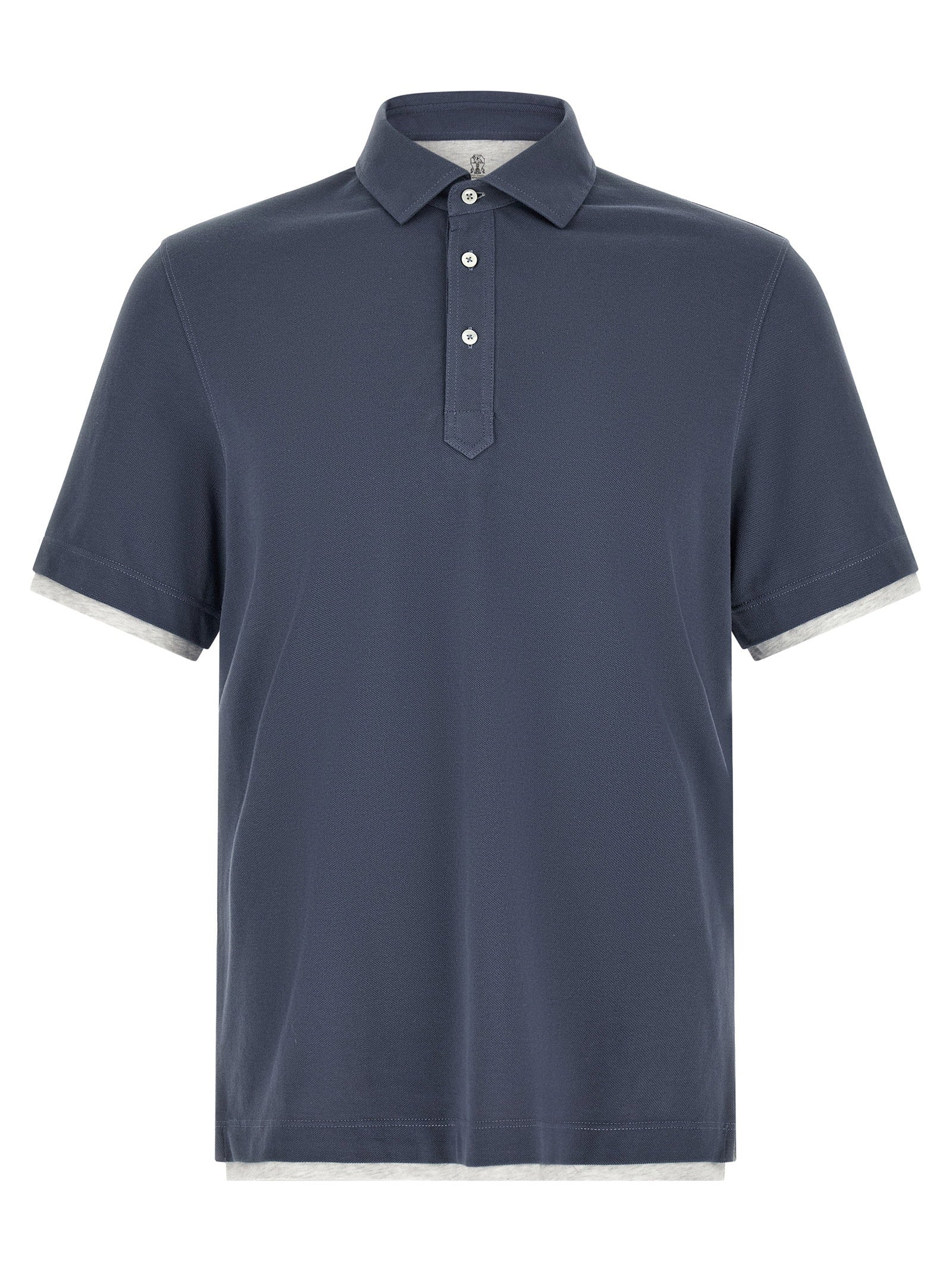 Brunello Cucinelli Double Layer Polo Shirt