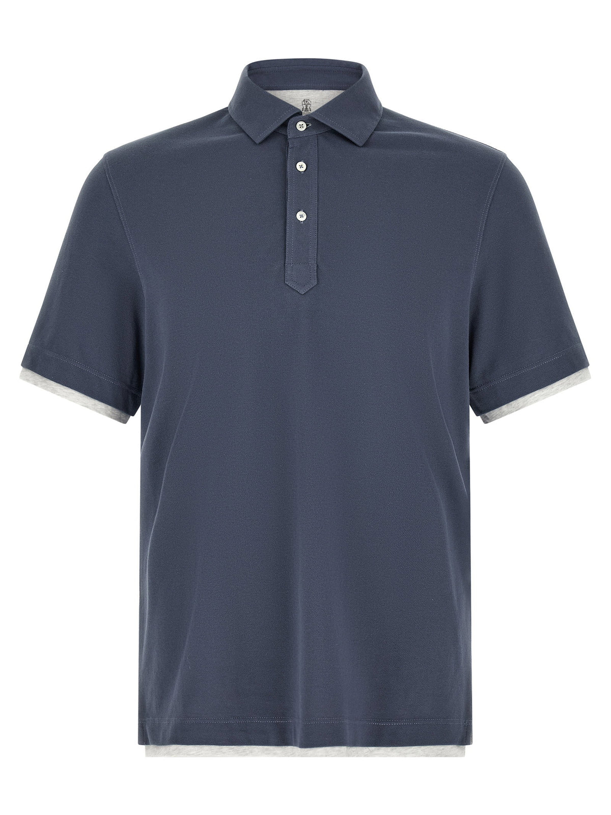Brunello Cucinelli Double Layer Polo Shirt