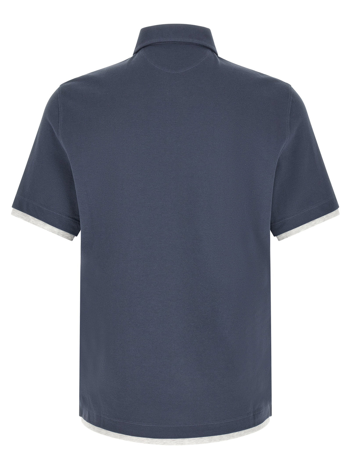 Brunello Cucinelli Double Layer Polo Shirt