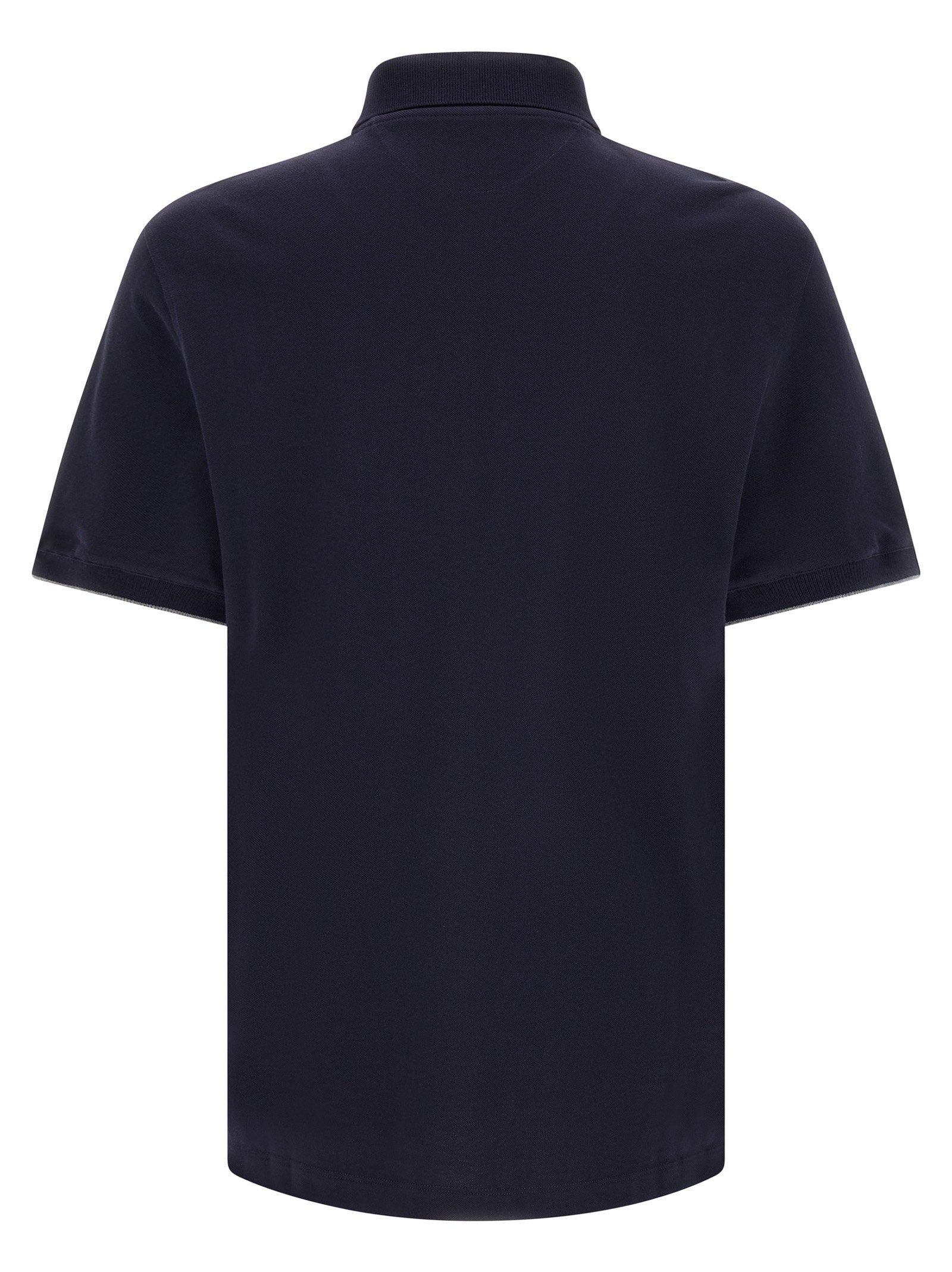 Brunello Cucinelli Logo Piqué Polo Shirt