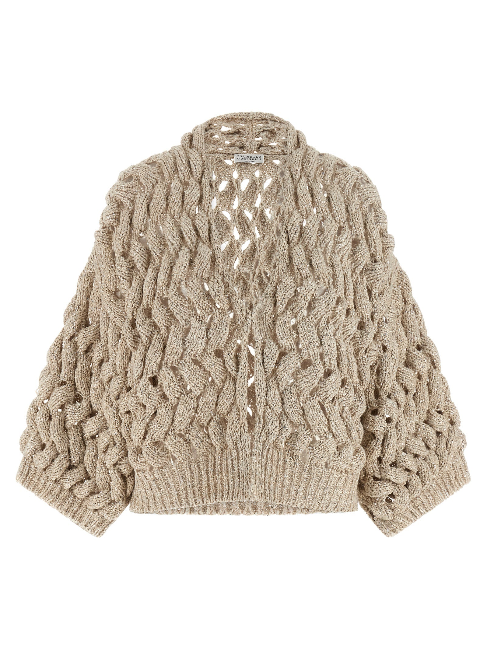 Brunello Cucinelli Dazzling Cable Cardigan