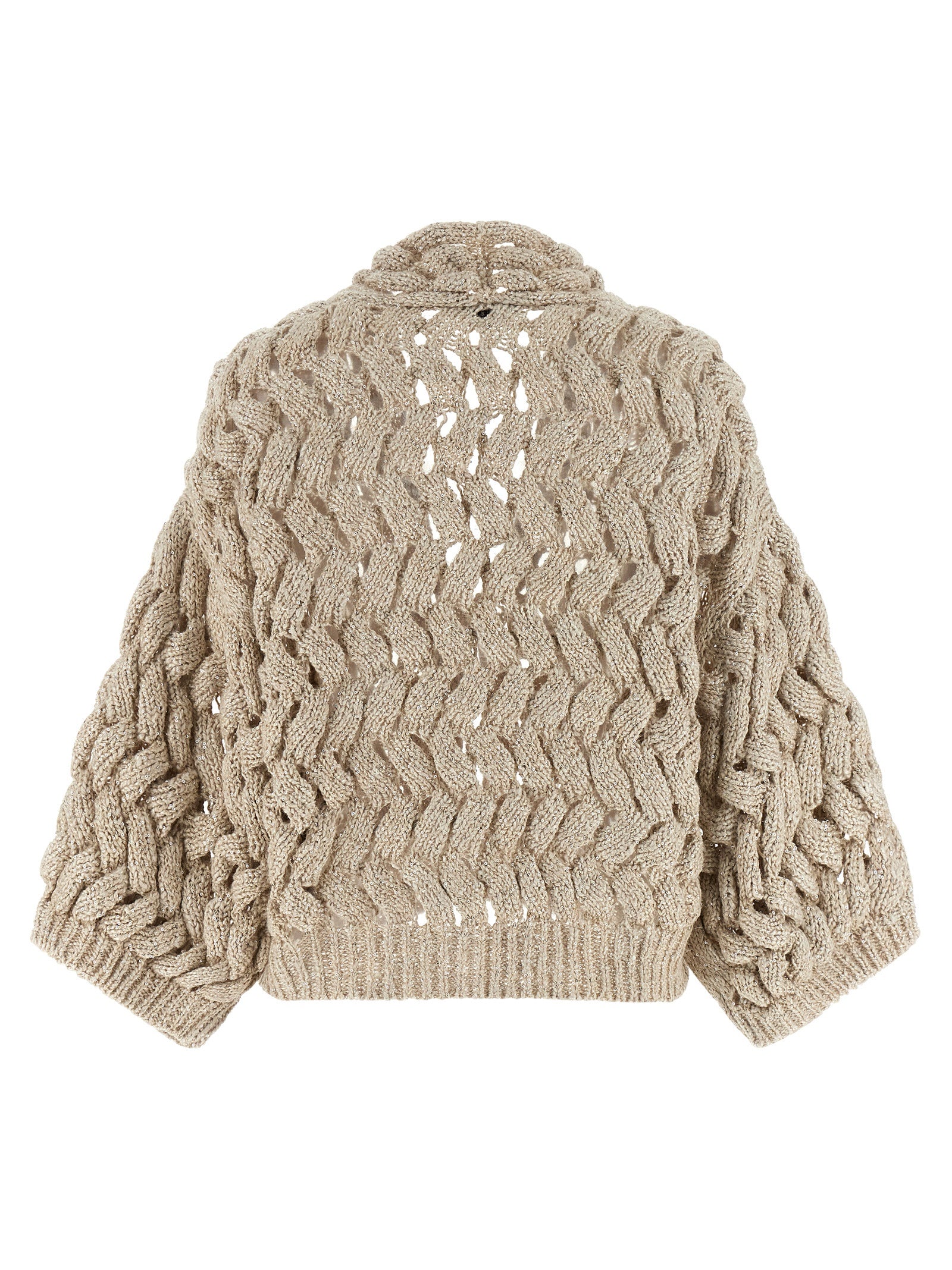Brunello Cucinelli Dazzling Cable Cardigan