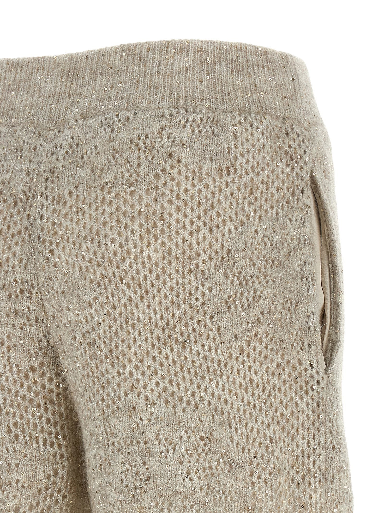 Brunello Cucinelli Dazzling Abstact Leaf Pants