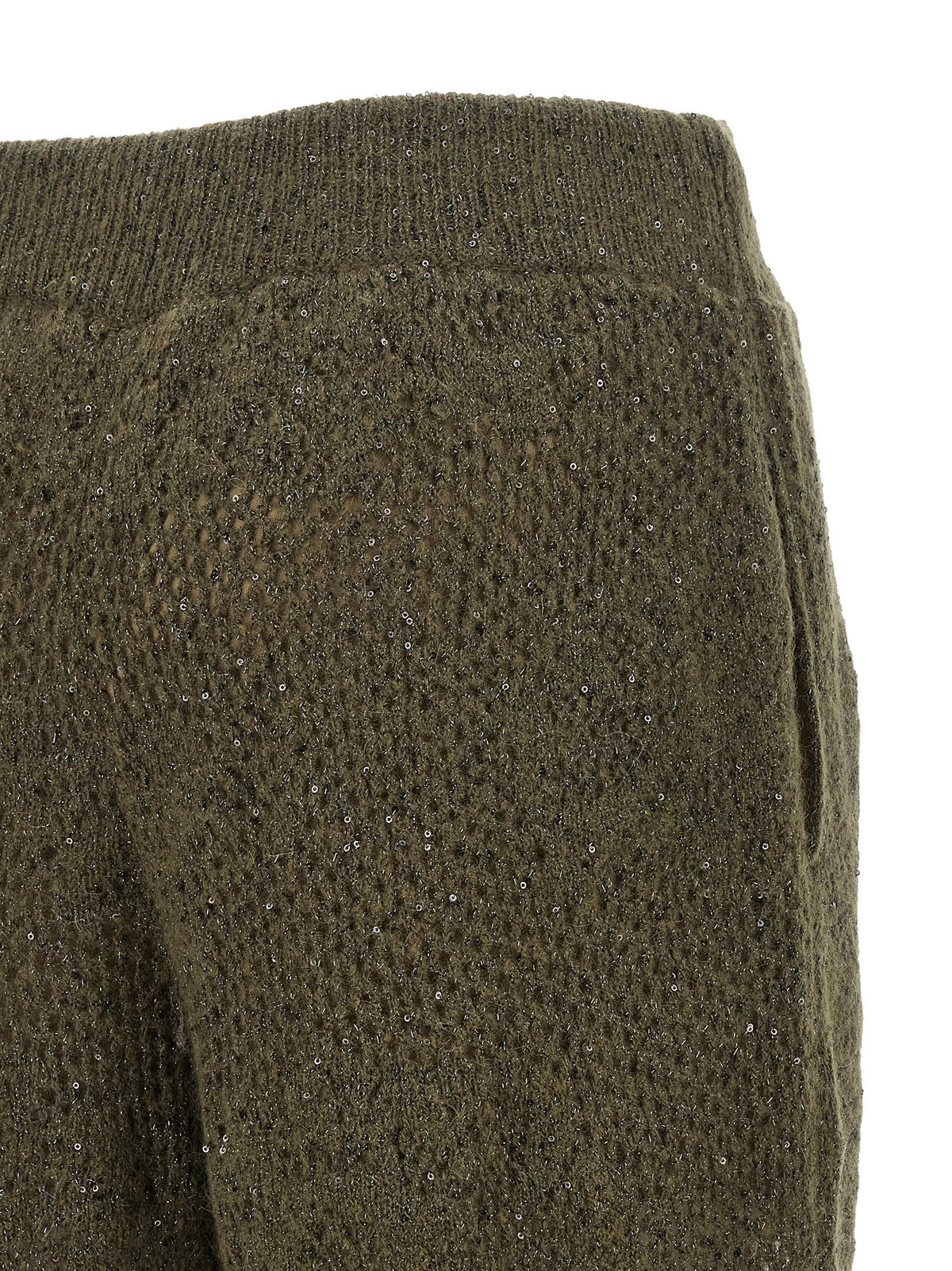 Brunello Cucinelli Track Flower Lace Pants