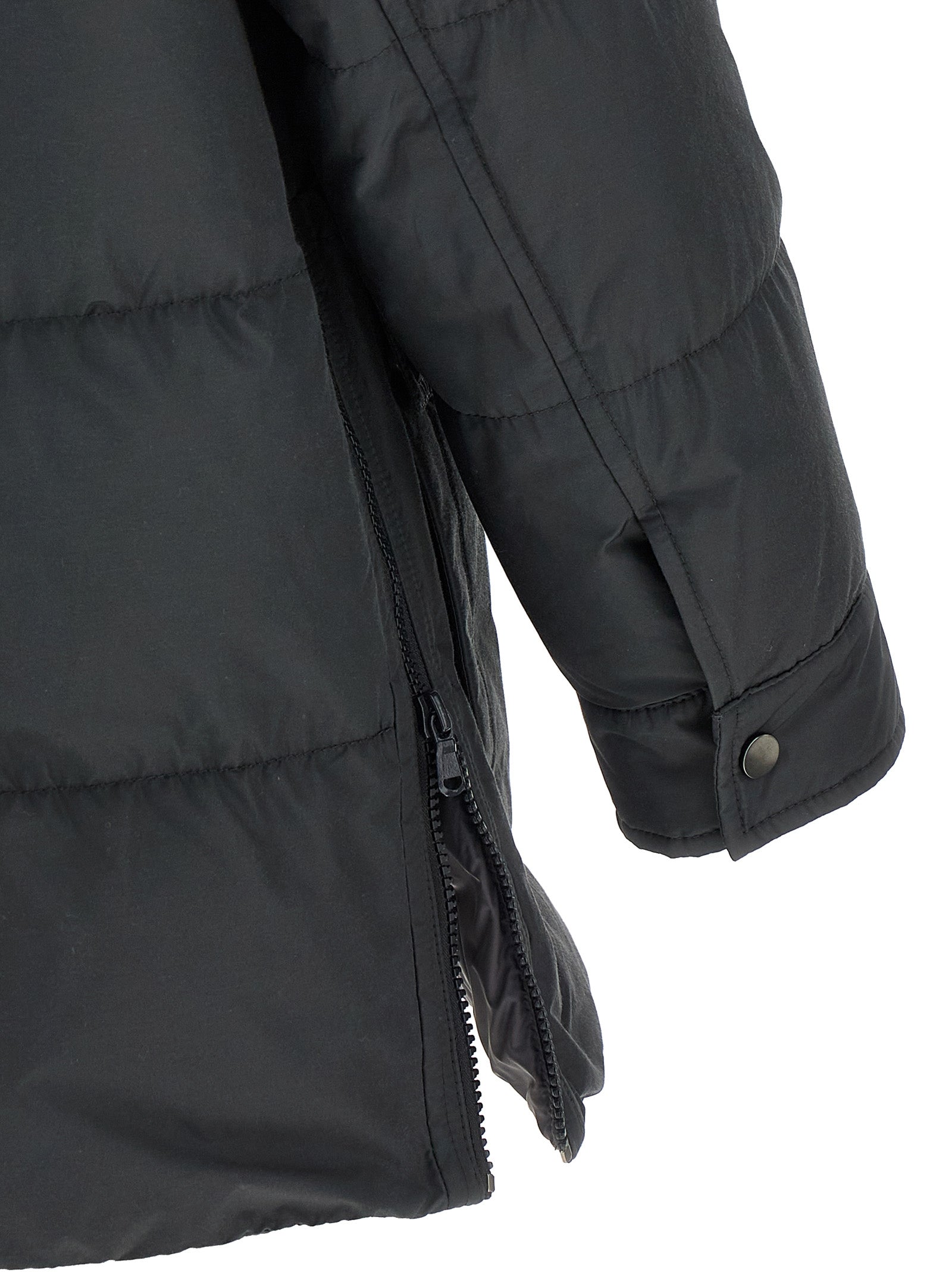 Brunello Cucinelli Knitted Neck Down Jacket