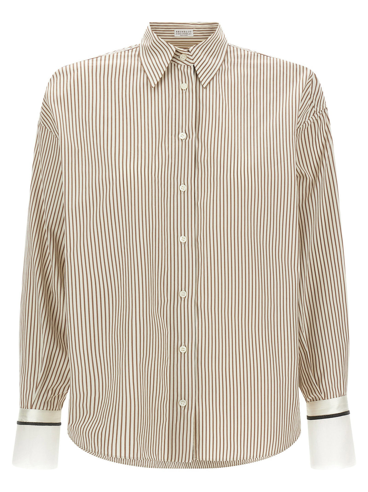 Brunello Cucinelli Monile Cuffed Shirt