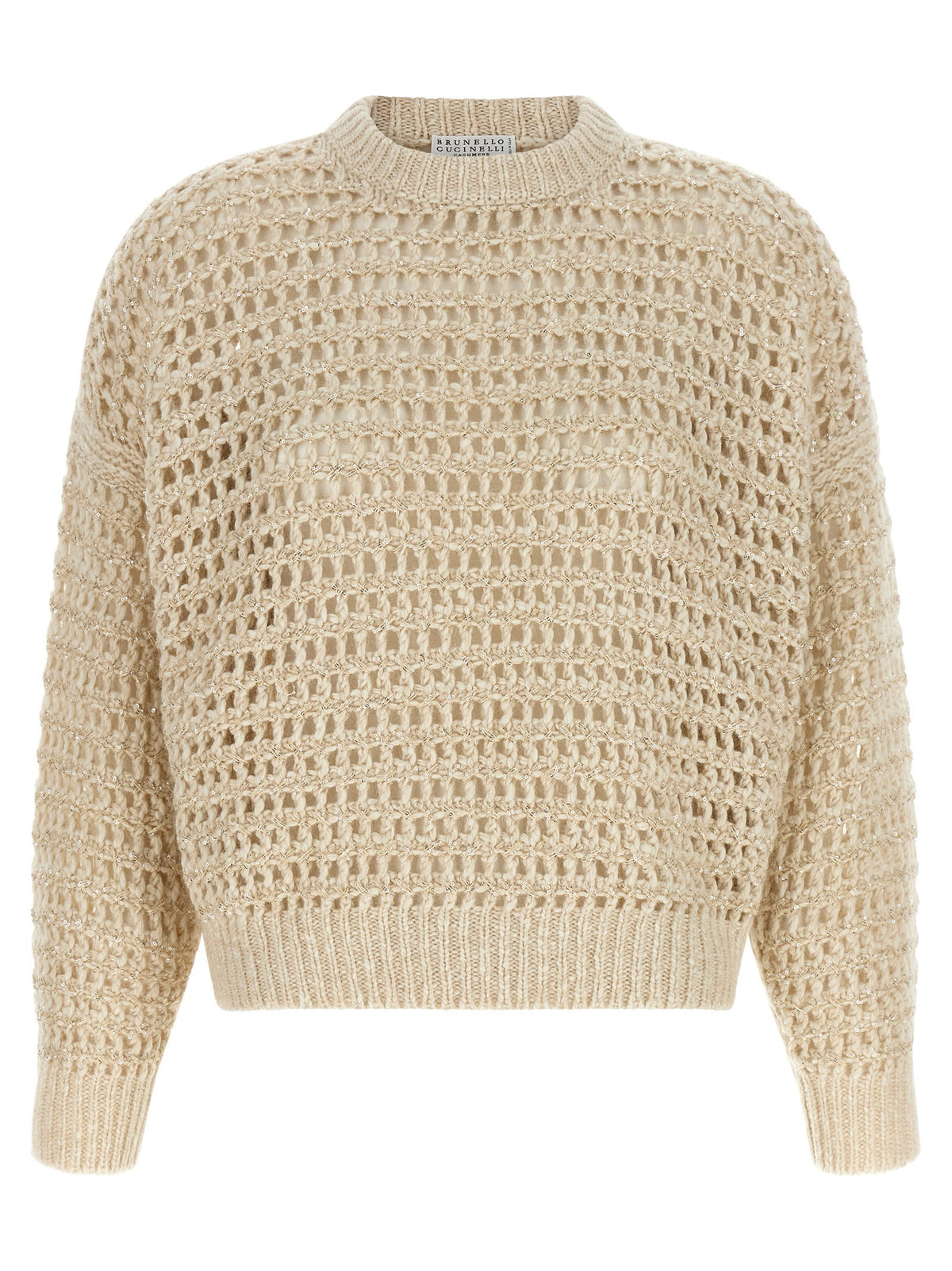 Brunello Cucinelli Dazzling Braids Sweater