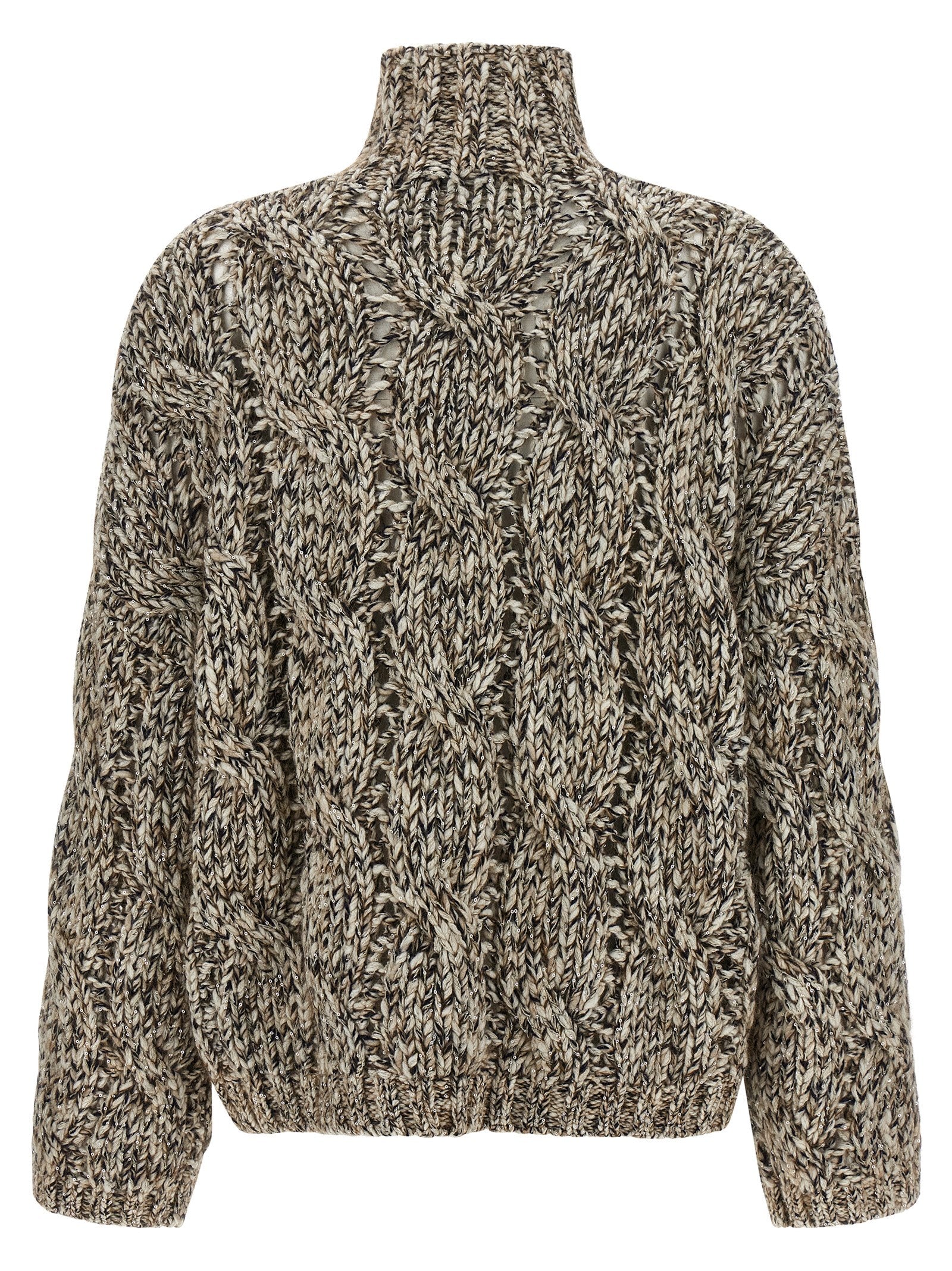 Brunello Cucinelli Dazzling Net Sweater