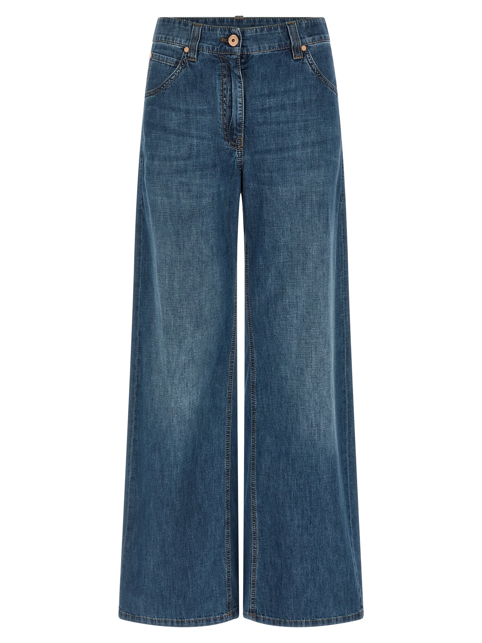 Brunello Cucinelli Wide Leg Jeans