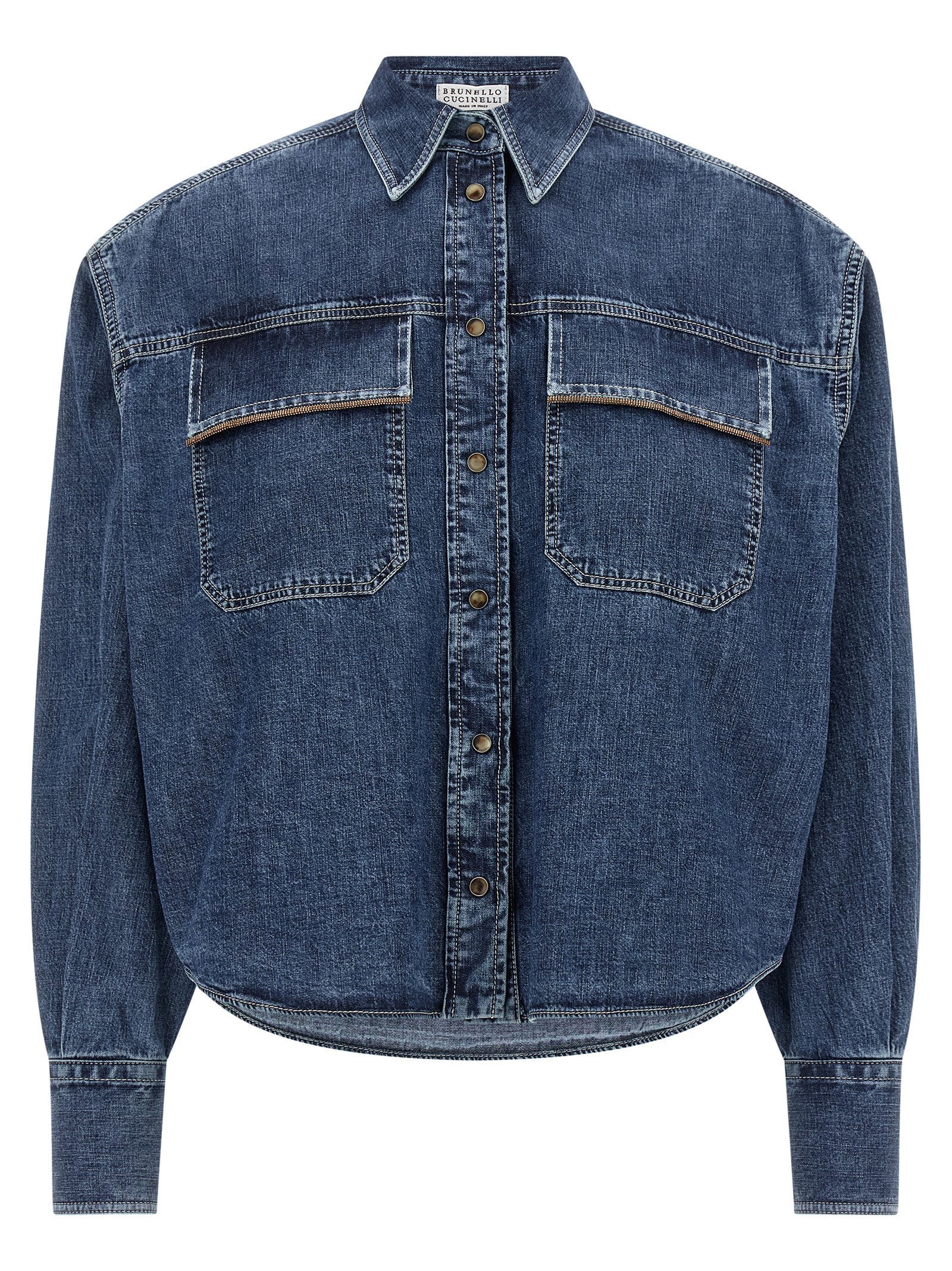 Brunello Cucinelli Shiny Pockets Shirt
