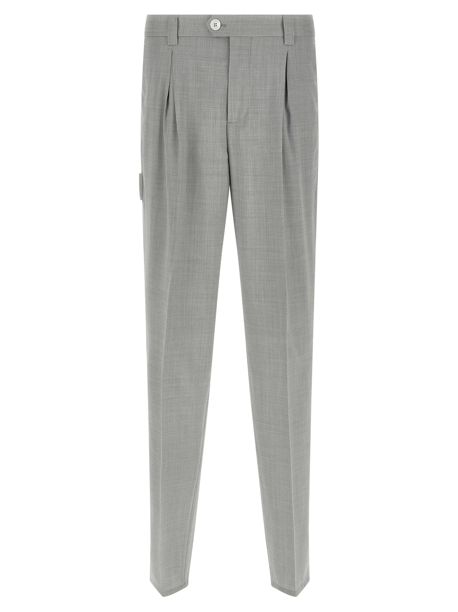 Brunello Cucinelli Mélange Wool Pants