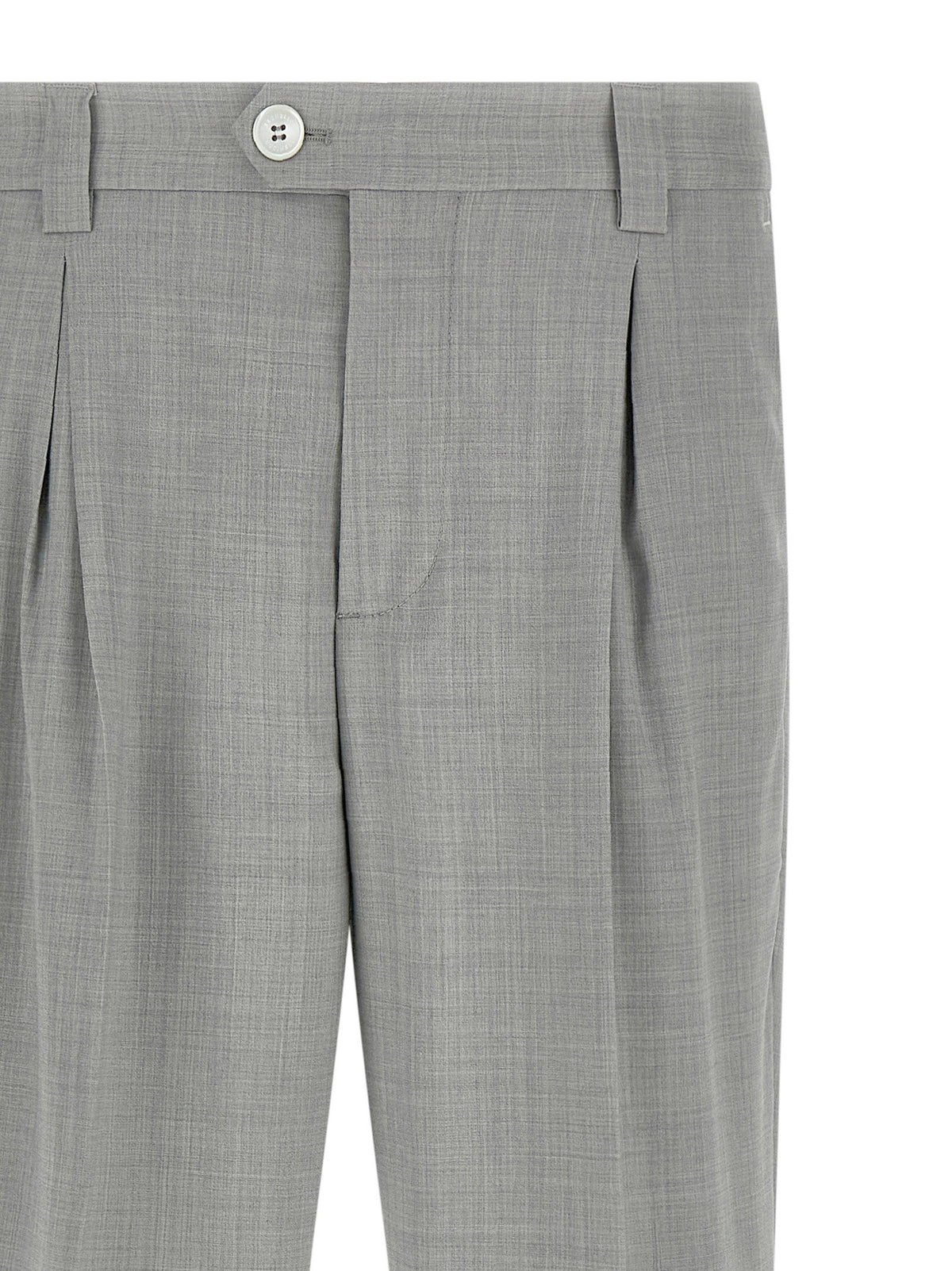 Brunello Cucinelli Mélange Wool Pants