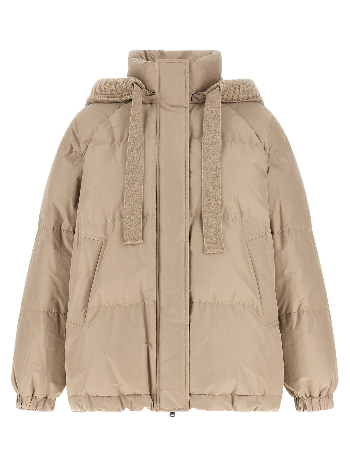 Brunello Cucinelli Beige Taffeta Down Jacket
