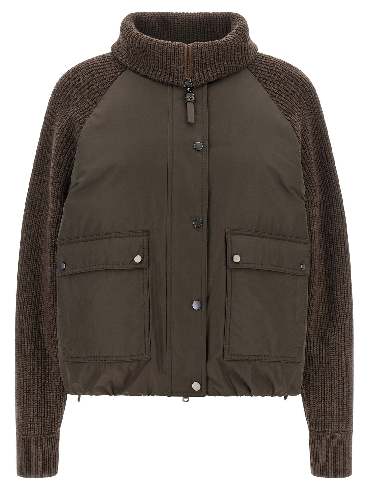 Brunello Cucinelli Knit Insert Down Jacket