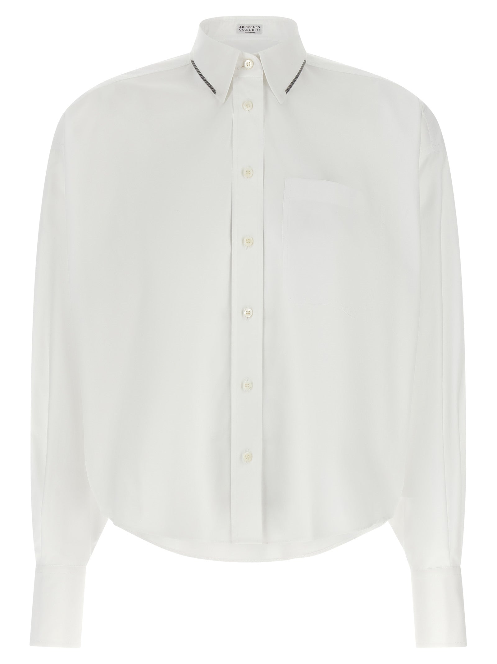 Brunello Cucinelli Shiny Trim Shirt