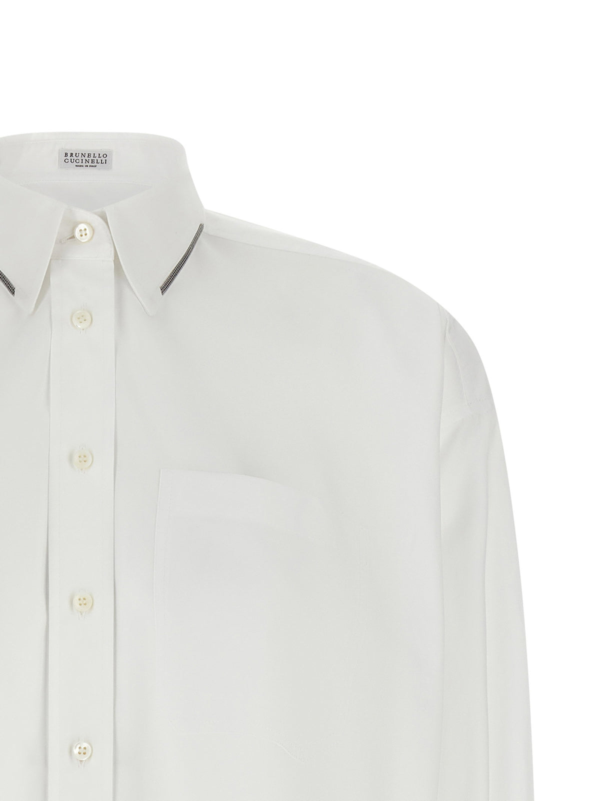 Brunello Cucinelli Shiny Trim Shirt
