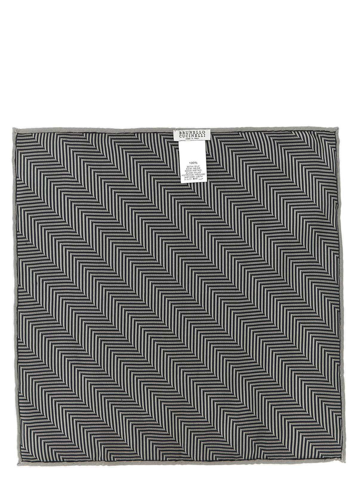 Brunello Cucinelli Chevron Pocket Clutch