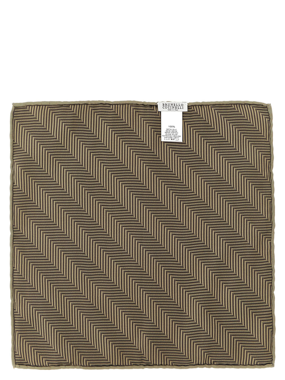 Brunello Cucinelli Chevron Pocket Clutch