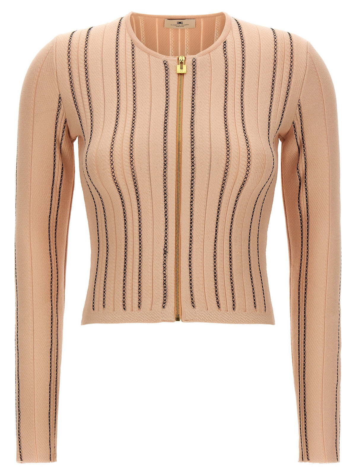 Elisabetta Franchi Cropped Knit Cardigan