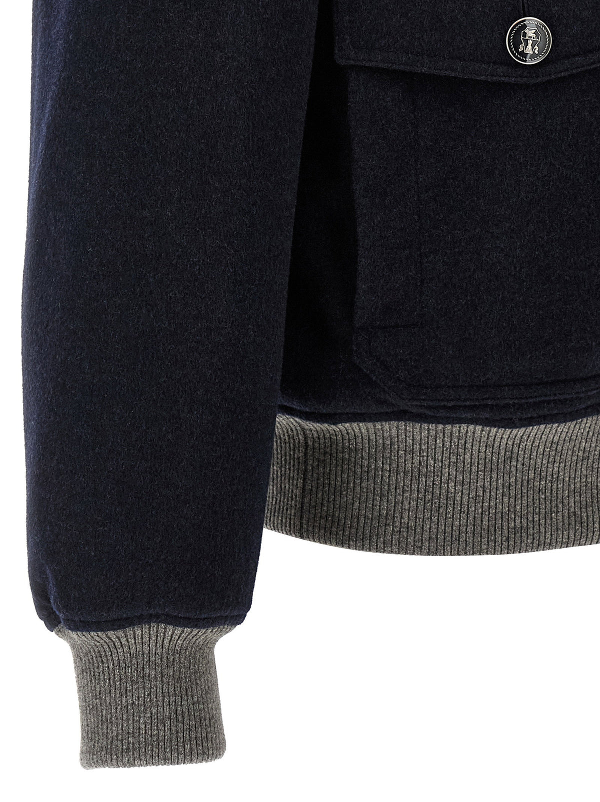 Brunello Cucinelli Cashmere Bomber Beaver