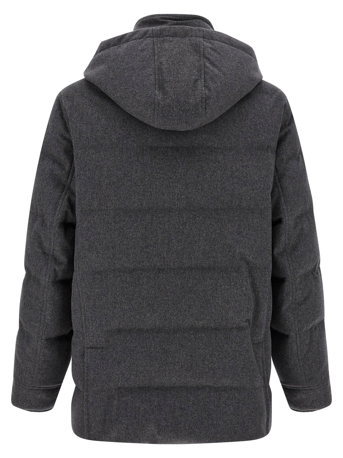Brunello Cucinelli Membrane Wool Flannel Parka