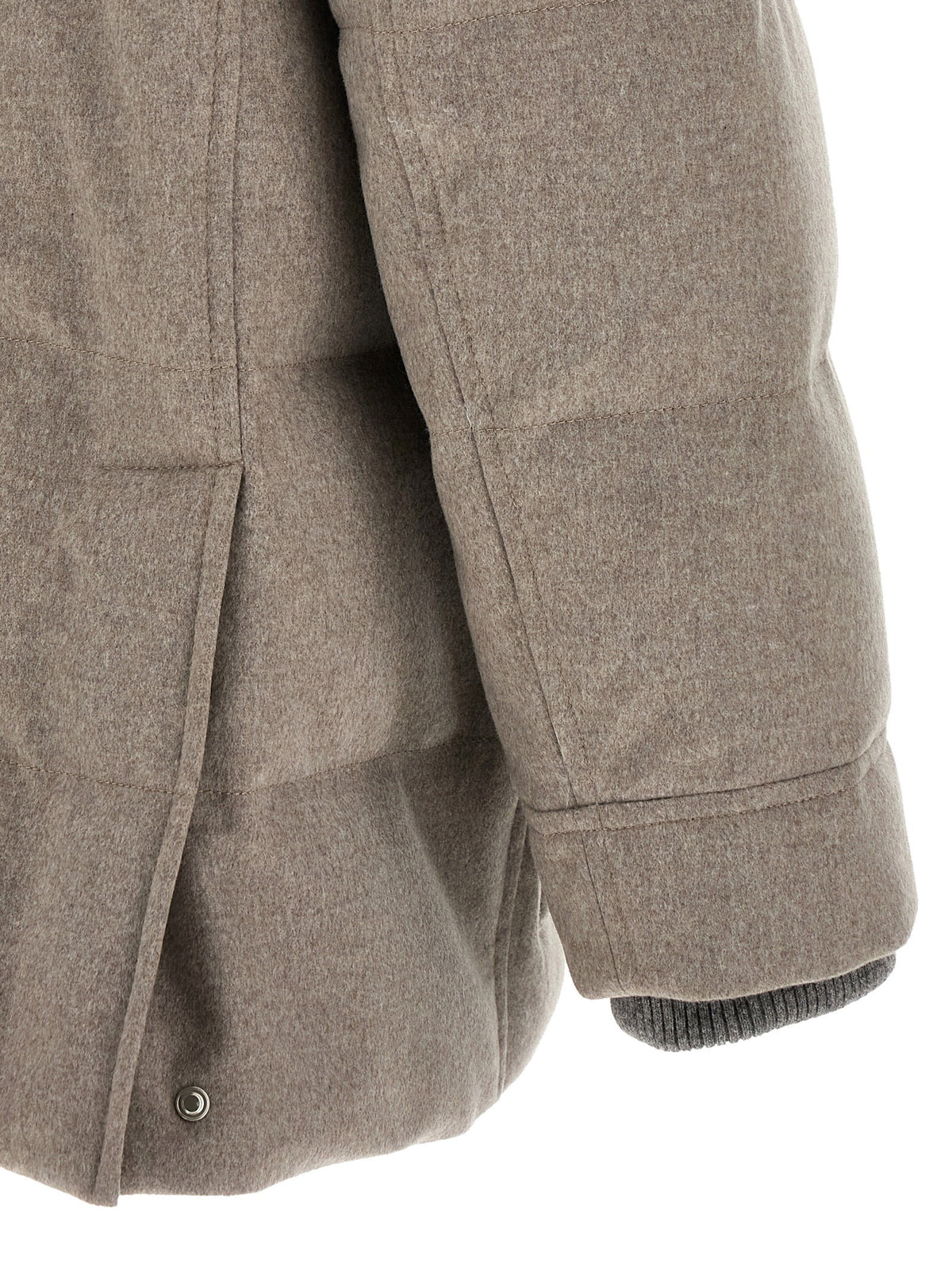Brunello Cucinelli Membrane Wool Flannel Parka