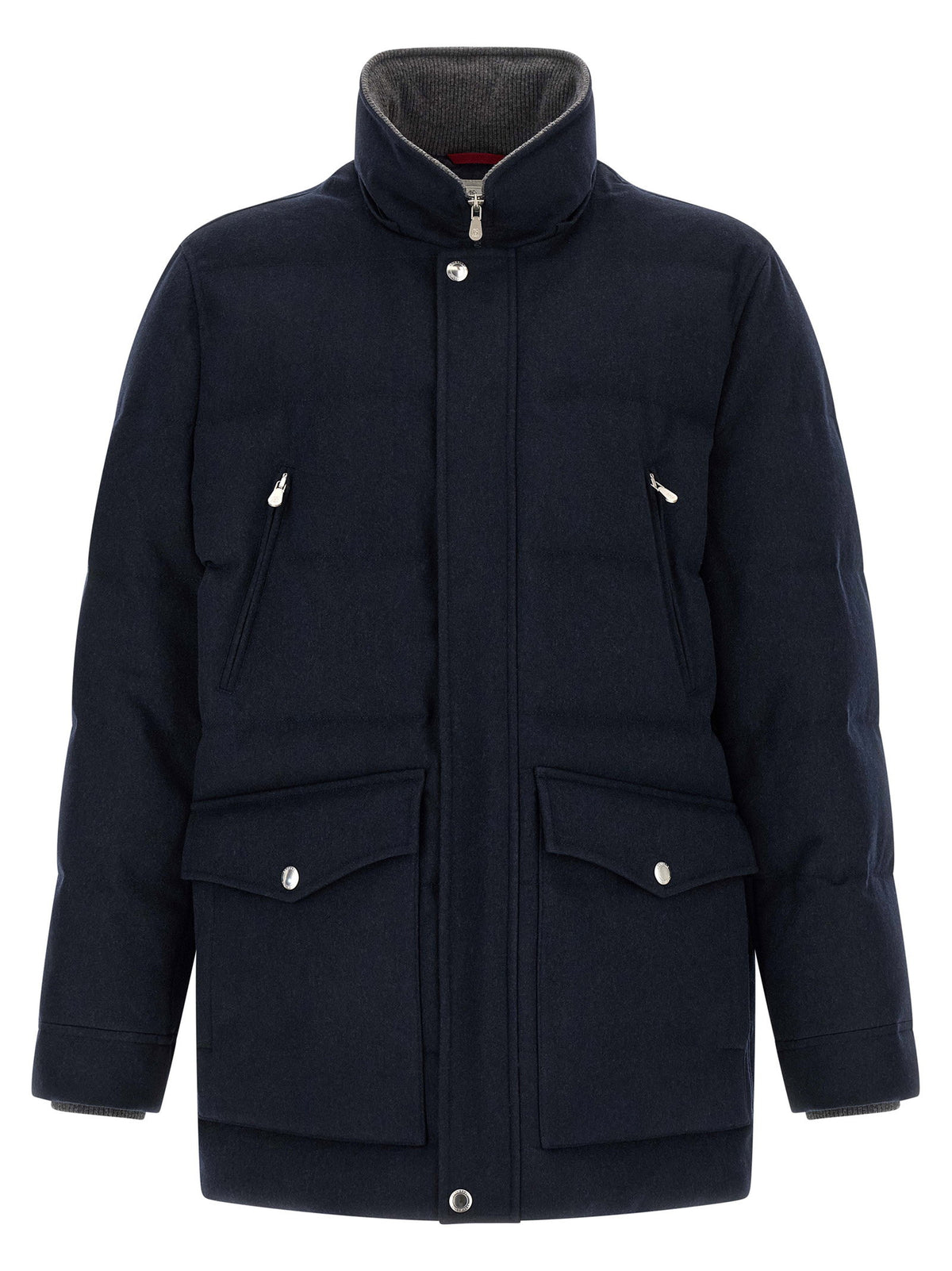 Brunello Cucinelli Wool Flannel Parka