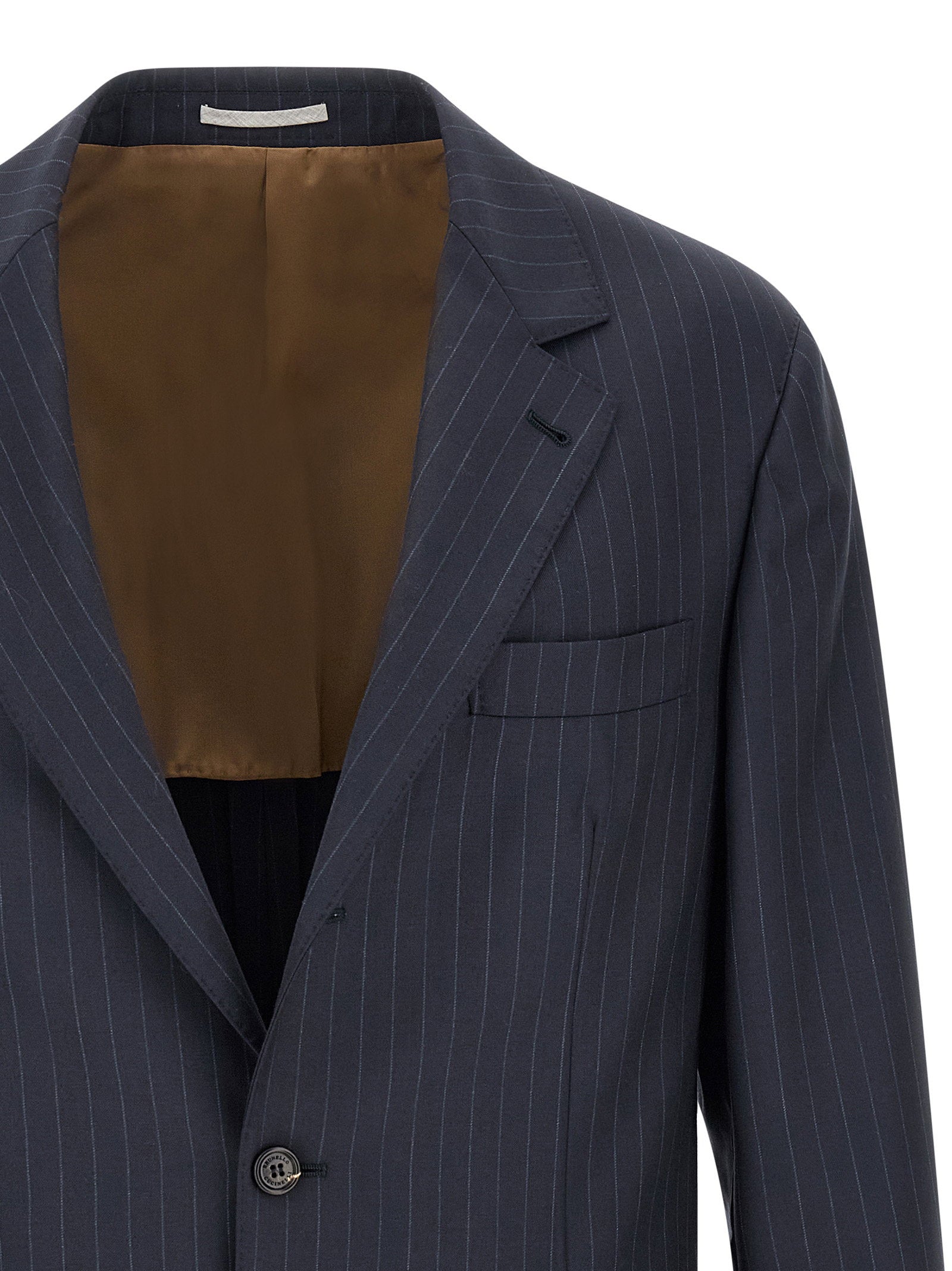 Brunello Cucinelli Pinstripe Batavia Blazer