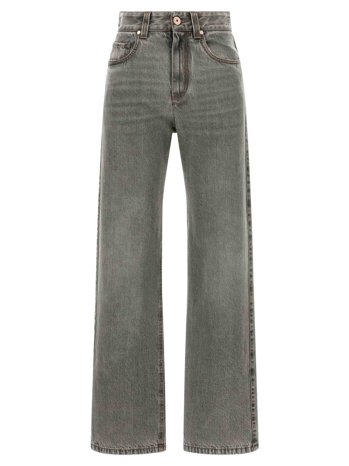 Brunello Cucinelli Grey Contemporary Loose Jeans