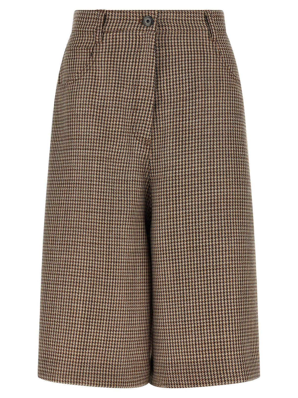 Brunello Cucinelli Prince Of Wales Lamé Bermuda Shorts