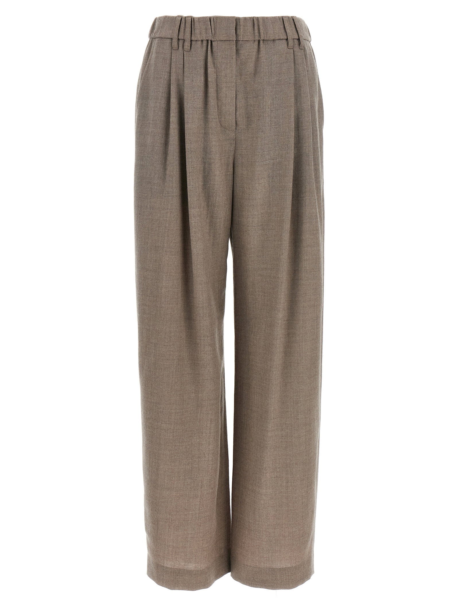 Brunello Cucinelli Light Pants With Pleats