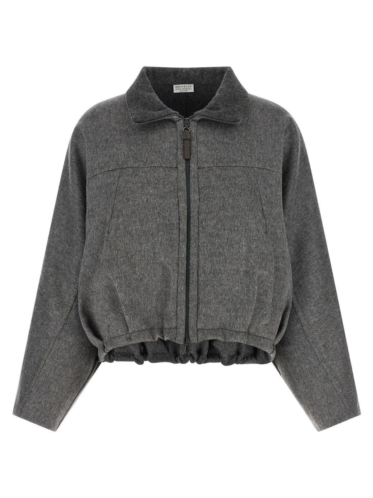 Brunello Cucinelli Shiny Zipper Pull Jacket