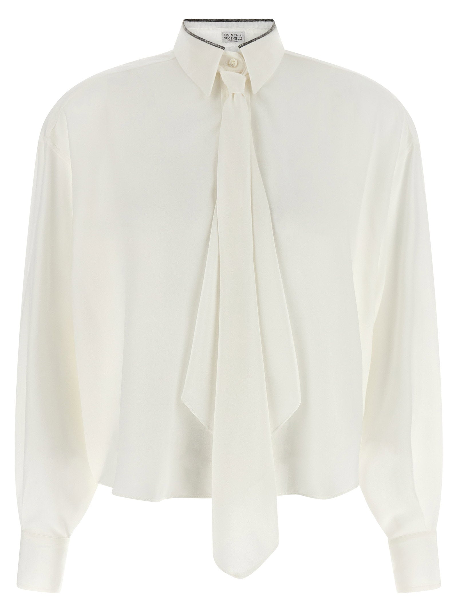 Brunello Cucinelli Shiny Collar Shirt