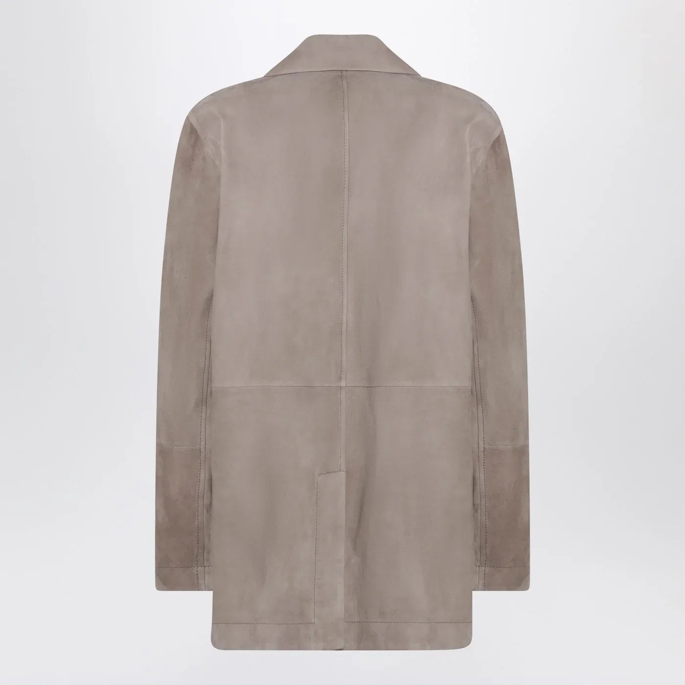 Brunello Cucinelli Light brown suede single-breasted blazer
